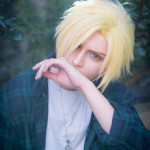 Peluca Ash Lynx, Banana Fish, Sanji One Piece ,accesorios Cosplay, anime