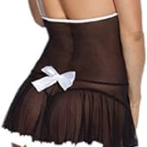 Traje de sirvienta, disfraz de sirvienta, vestido de sirvienta, lencería sexy para mujer Maid