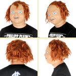 Máscara de Chucky, máscara de malvado de Chucky, máscara de payaso aterrador de Halloween, máscara de muñeca Chucky fantasma aterrador para disfraz de Chucky Cosplay