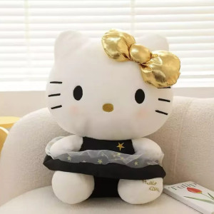 Peluche de Hello Kitty con vestido negro, Sanrio