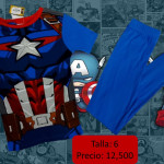 Pijama super Heroes, Capitan America niños,pijamas Marvel