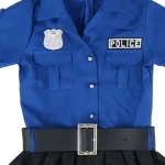 Vestido Policia Disfraz Niña