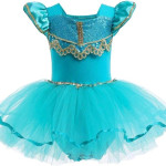 Vestido de tutú de encaje para bebé, princesas Elsa, Anna, Aurora, Blancanieves, ropa para niñas pequeñas