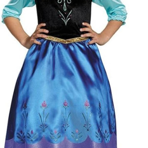 Disfraz Anna Frozen Niña Vestido de Viaje Clásico