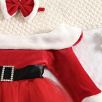 Vestido de Santa Claus para niña falda de cancán, Navidad, cuento