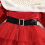 Vestido de Santa Claus para niña falda de cancán, Navidad, cuento