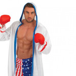 Disfraz De Boxeador Traje Rocky Halloween Para Hombre