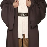 Disfraz completo de Obi Kenobi de lujo Jedi Star Wars Túnica, cosplay Luke SkyWalker