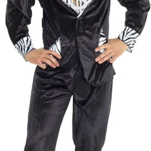 Trajes de los 70 para hombre, Disfraz de proxeneta de los 70 Discoteca Pimp Daddy Halloween