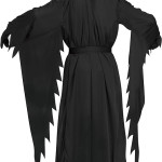 Disfraz de cara de fantasma de Scream, negro, talla único para adulto