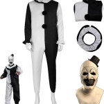 Conjunto completo de traje completo de Terrifier con máscara Disfraz De Terror Para Halloween