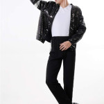 Disfraz De Michael Jackson Billie Jean Para Hombre Y Niño, Chaqueta, Pantalón, Calcetines, Guante Y Sombrero Para Halloween, Profesional,