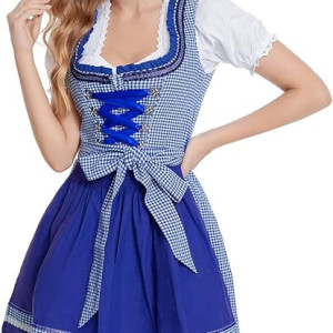 Vestido alemán para mujer, disfraz de Oktoberfest bávaro, culturas