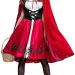 Disfraz de Caperucita Roja gótica para mujer, cuentos, halloween (m/l _ XL)