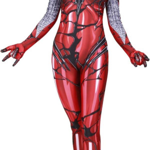 Disfraz de cosplay de Gwen Stacy, Into The Spider Woman  Verse Gwenom , traje de superhéroe para Halloween