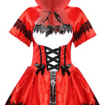 Disfraz sexy de caperucita roja de Halloween para mujer