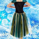 Vestido Frozen Disfraz Ana de Frozen Traje Princesas Cosplay