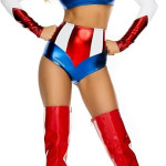 Disfraz Capitan America Para Mujer Sexy Traje Halloween