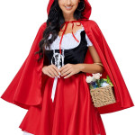 Disfraz de Caperucita roja, Halloween, adulto, cuento, talla grande