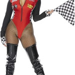 Fast Life Sexy Racer Disfraz Formula uno Carreras Traje Halloween