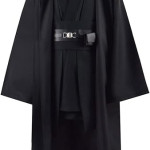 Disfraz de túnica para adulto uniforme de Obi Wan Kenobi, disfraz de Anakin Skywalker, túnica con capucha, conjunto completo de disfraz Sith.