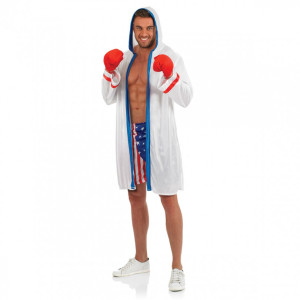 Disfraz De Boxeador Traje Rocky Halloween Para Hombre