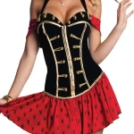 Disfraz Para Mujer Corsé Halter Pirata Sexy De Alta Mar, Halloween