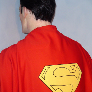 Capa SuperMan estilo 80´s, superheroe, comic, disfraz, DC, Cosplay