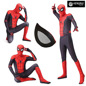 Disfraz, cosplay de Spiderman adultos, hombre araña, Marvel, halloween