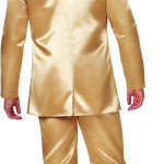 Traje dorado de hombre, millonario, disfraz, halloween