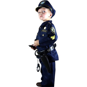 Traje Policía niño, profesiones, disfraz, halloween