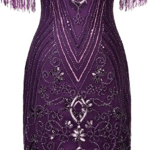 Vestido charleston para mujer, vestido flapper, Halloween