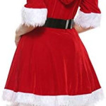 Vestido rojo Santa Claus, señora Claus, navidad